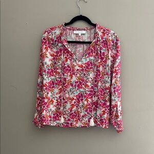 Sugarlips Floral Pink and White Women's Top